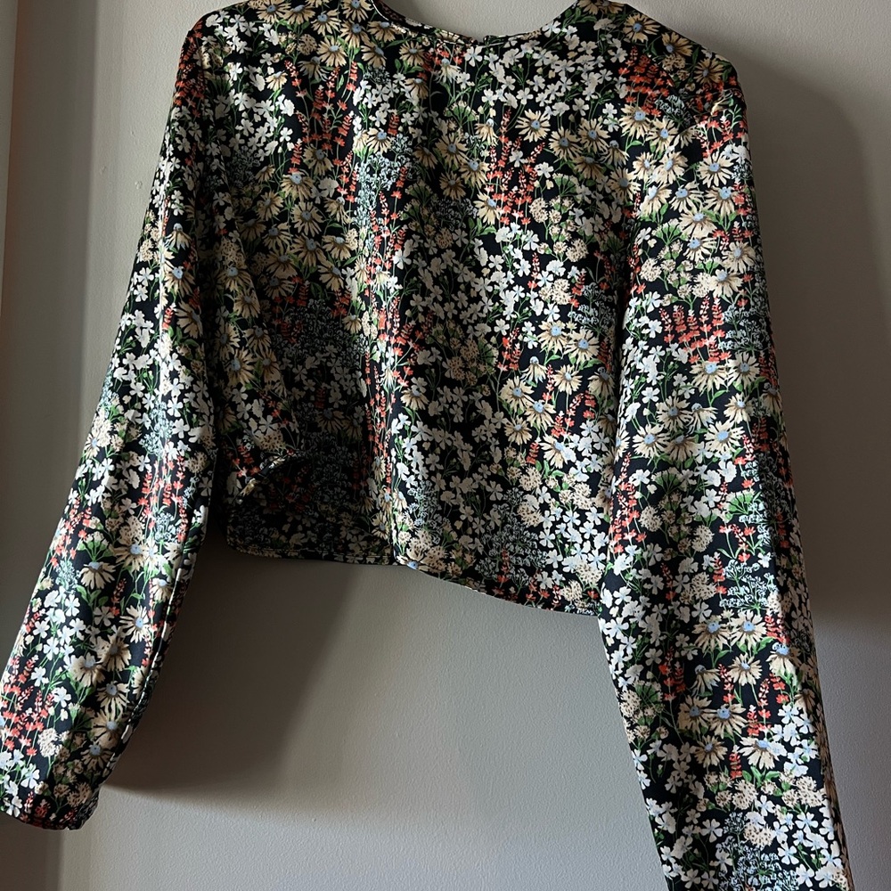 Floral Long Sleeve Women's Top